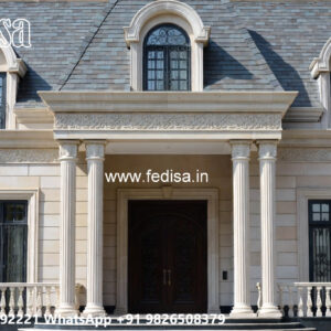 Classic Villa Design with Beautiful Roof Architecture No-11579
