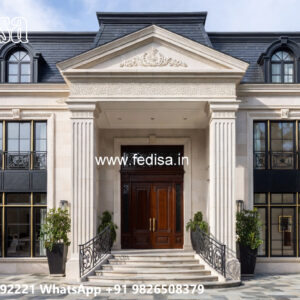 Classic Villa Design with Stylish Marble Flooring No-11582