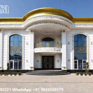 Classic Villa Design with Decorative Wall Textures No-11596