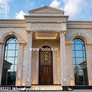 Classic Villa Design with Elegant Home Entrance No-11599