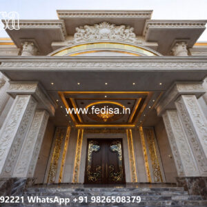 Classic Villa Design with Decorative Iron Railings No-11606