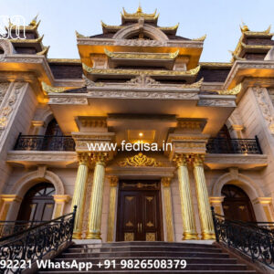 Classic Villa Design with Elegant Front Elevation No-11641