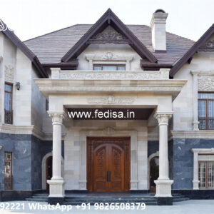 Classic Villa Design with Elegant Outdoor Garden No-11663