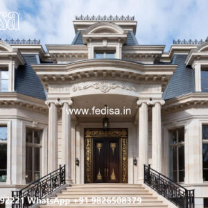 Luxury House Design with Stylish Exterior Facade No-11712