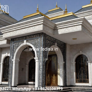 Luxury House Design with Wooden and Marble Finishes No-11721