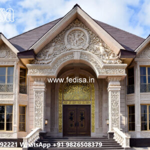 Modern Luxury House Design with Glass Facade No-11761