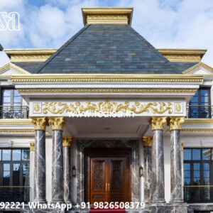Luxury House Design with Modern Swimming Pool Area No-11773