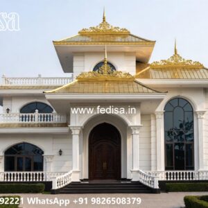 Luxury House Design with Elegant Front Yard Ideas No-11812