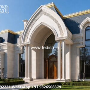 Luxury House Design with Beautiful Stone Exterior No-11822