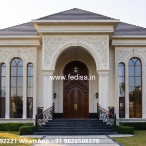 Classic House Design with Decorative Pillar Concepts No-11873