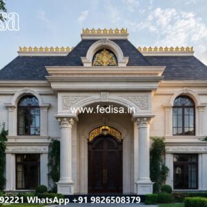 Classic House Design with Elegant Courtyard Ideas No-11906