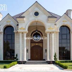 Classic House Design with Stylish Marble Flooring No-11907