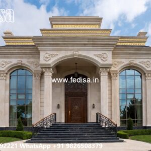 Classic House Design with Decorative Iron Railings No-11936