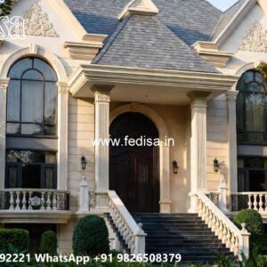 Classic House Design with Beautiful Garden Decor No-11944