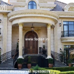 Classic House Design with Luxury Exterior Landscaping No-11981